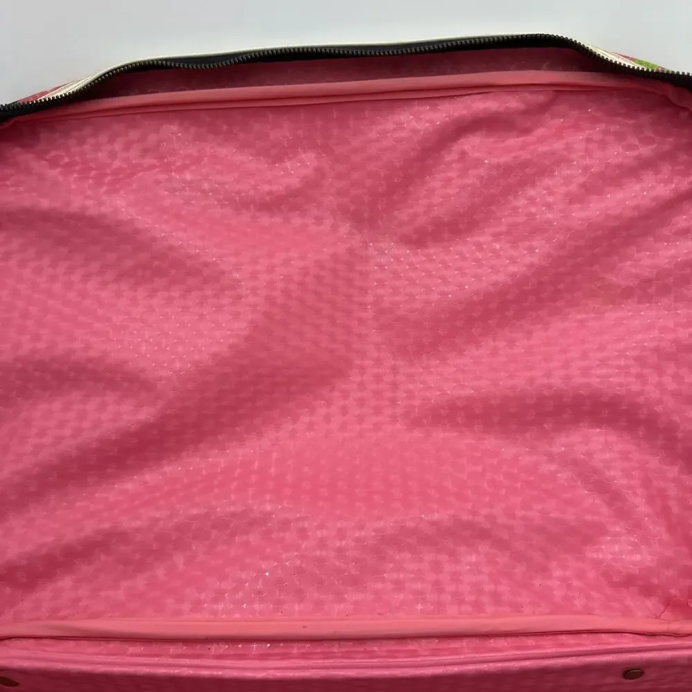 Vintage Colorful Geometric Groovy Suitcase 1960-70s MCM